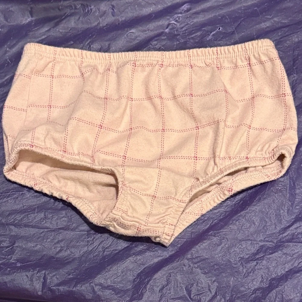 Wonder Nation Pink Grid Diaper Cover 🌸